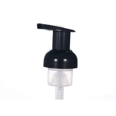 Dispensador con bomba de espuma negra para limpiadores faciales y botellas de cosméticos
