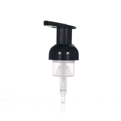 Dispensador con bomba de espuma negra para limpiadores faciales y botellas de cosméticos