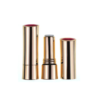 Gloden de lujo 3.5g-5g tubo de lápiz labial recipiente vacío con anillo de sello