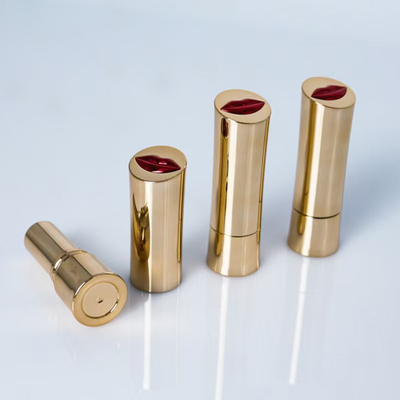 Gloden de lujo 3.5g-5g tubo de lápiz labial recipiente vacío con anillo de sello