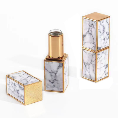 8g Contenedor de tubo de lápiz labial de forma cuadrada con logotipo personalizable e impresión en pantalla