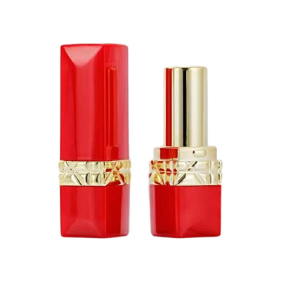 Rojo Negro Medio Electroplating 5g tubo de lápiz labial para el paquete cosmético