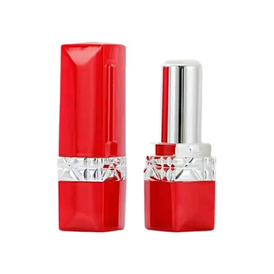 Rojo Negro Medio Electroplating 5g tubo de lápiz labial para el paquete cosmético