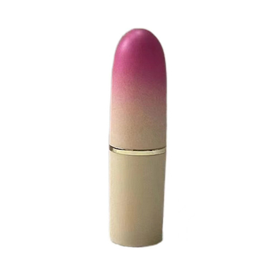 Forma de bala 5g tubo de lápiz labial electroplacado de aluminio para cosméticos