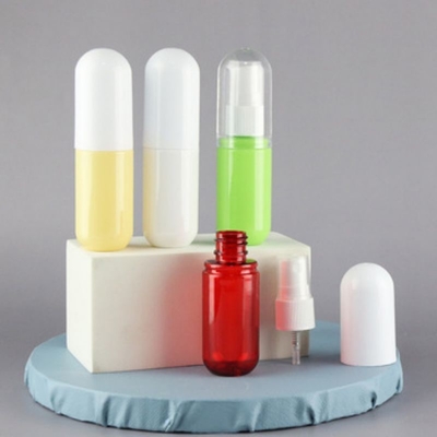 Botella de plástico de 30 ml de diseño oval especial para productos líquidos en envases cosméticos