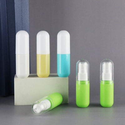 Botella de plástico de 30 ml de diseño oval especial para productos líquidos en envases cosméticos