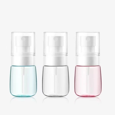 Botella de plástico con forma cónica de 60 ml de PET utilizada para la personalización del champú para el cuidado de la piel