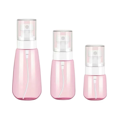 Botella de plástico con forma cónica de 60 ml de PET utilizada para la personalización del champú para el cuidado de la piel