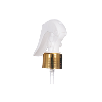 Cerradura de aluminio dorado 24 / 410 Mini pulverizador de disparo de plástico utilizado para la limpieza