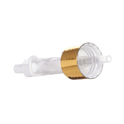 Rociador de gatillo mini de aluminio dorado con cuello de 24/410 28/410 para dispensación de niebla fina