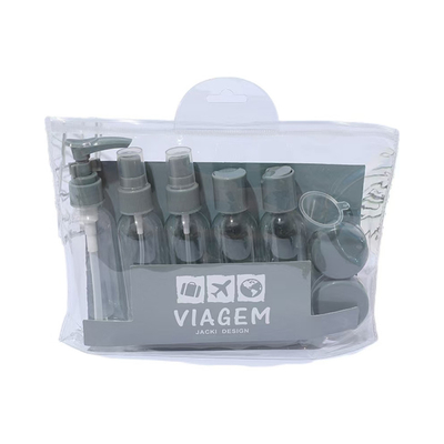 Collar de plástico 50ml Set de viaje personalizado para artículos esenciales para el cuidado de la piel
