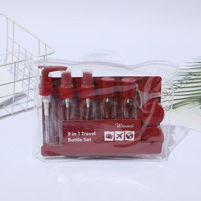 Collar de plástico 50ml Set de viaje personalizado para artículos esenciales para el cuidado de la piel