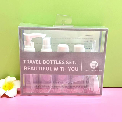 Conveniente para llevar 8 botellas de viaje de 50 ml con material de cuerpo de plástico