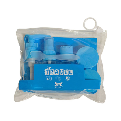 Opción de logotipo personalizado Conjunto de botellas de viaje de cuidado de la piel de 6 piezas para el paquete de lavado