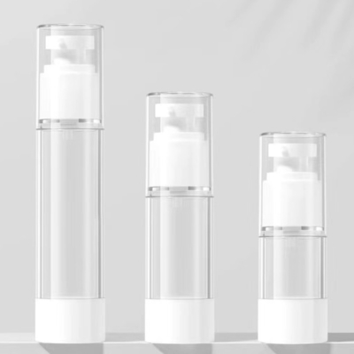 Producción en masa Botella de bomba sin aire de 30 ml con diversas especificaciones Material de base de plástico