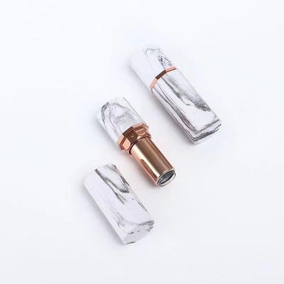 Casos de lápiz labial vacíos de lujo hexagonales personalizados con anillo de sello