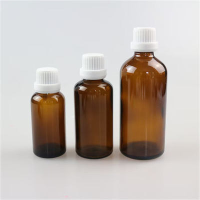 Botella de vidrio ámbar de 10 ml a 100 ml para aceites esenciales