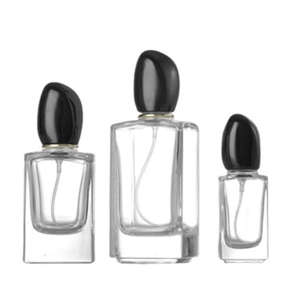 Hotsale 50ML &amp; 100ML botella de sprayer de vidrio para el perfume cuadrados vacíos contenedor de perfumería
