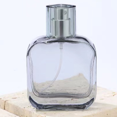Botella de perfume de vidrio colorido de 30 ml con pulverizador conjunto completo embalaje vacío para perfumería