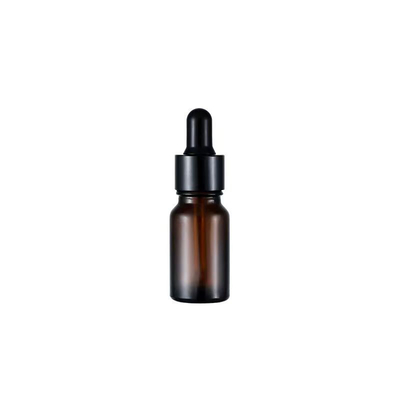 Botella de vidrio ámbar de 10 ml para aceite esencial con tapón cuentagotas