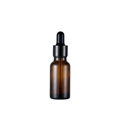 Botella de vidrio ámbar de 10 ml para aceite esencial con tapón cuentagotas