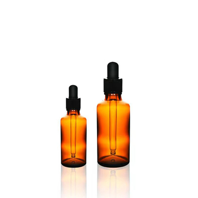 Botella de vidrio ámbar de 10 ml para aceite esencial con tapón cuentagotas