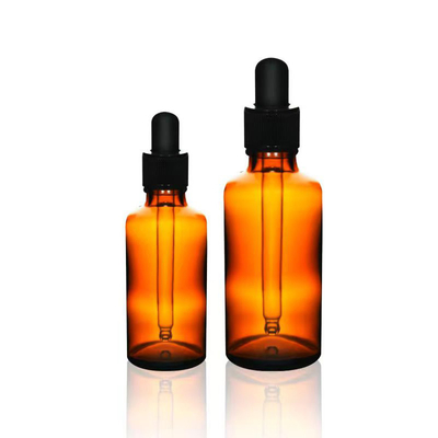 Botella de vidrio ámbar de 10 ml para aceite esencial con tapón cuentagotas
