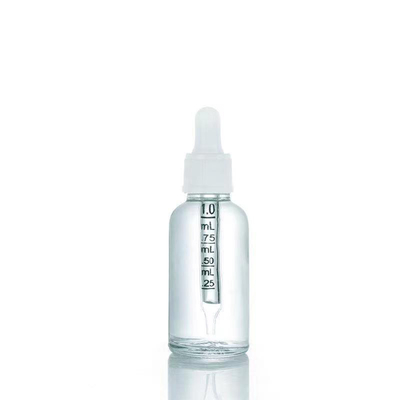 Botella de aceite esencial de vidrio de 10 ml con tapa de goteo
