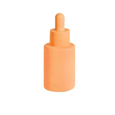 Botella de aceite esencial de vidrio de hombro plano de 20 ml, 30 ml y 50 ml personalizada con tapa de goteo