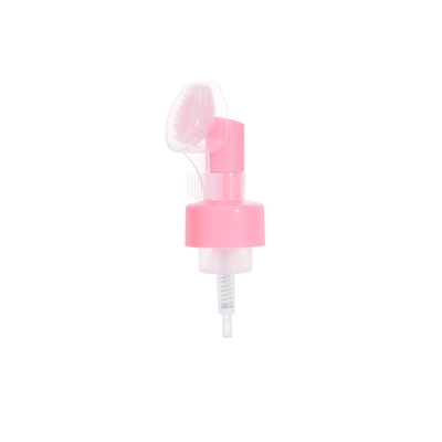 Bomba de espuma de plástico de 42 mm personalizada con cepillo de silicona para limpieza
