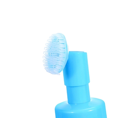 Bomba de espuma de plástico de 42 mm personalizada con cepillo de silicona para limpieza