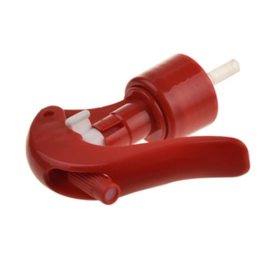 Color rojo 24/410 Mini pulverizador de disparo de plástico con soporte de diseño de clip de personalización