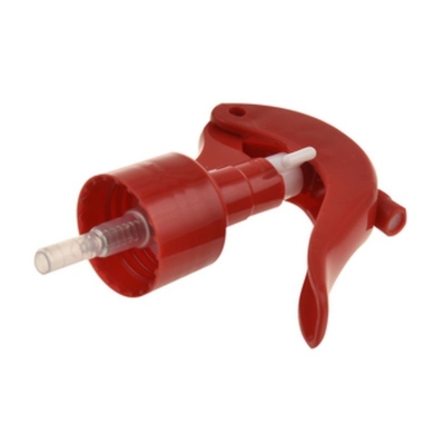 Color rojo 24/410 Mini pulverizador de disparo de plástico con soporte de diseño de clip de personalización