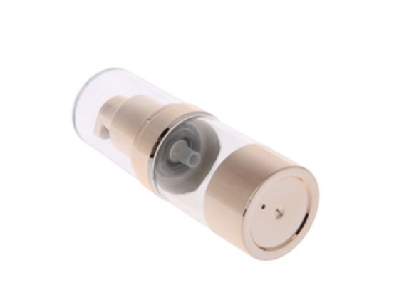 Calidad superior Oro Aluminio 20ml Botella de bomba de plástico sin aire Uso Cuidado de la piel