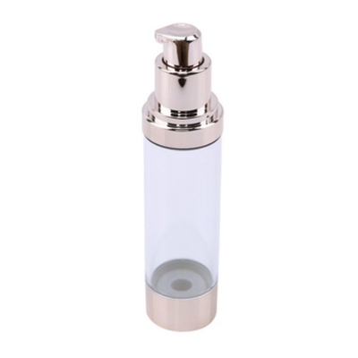 Calidad superior Oro Aluminio 20ml Botella de bomba de plástico sin aire Uso Cuidado de la piel