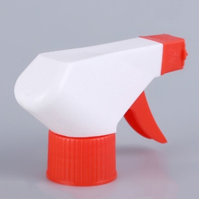 Venta a granel Pulverizador de disparo de plástico de color rojo/blanco 28/410 Tamaño utilizado para botellas