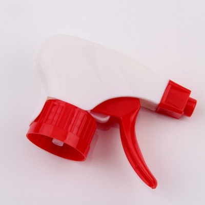 Venta a granel Pulverizador de disparo de plástico de color rojo/blanco 28/410 Tamaño utilizado para botellas