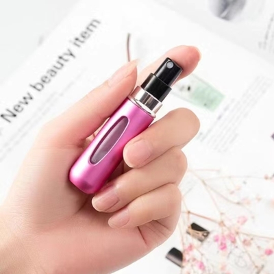 Botella de pulverización de pluma de aluminio portátil de 8 ml y 12 ml para perfume