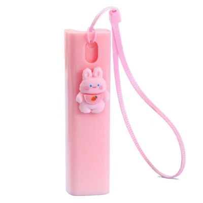 Hotsale Espray portátil de perfumes Pluma de plástico Contenedor vacío con corbata