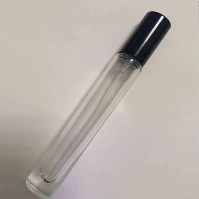 Botella redonda de perfume de 10 ml de vidrio personalizada con pulverizador y tapa