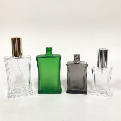 Venta al por mayor 20ML 30ML y 50ML Botella de perfume de vidrio cuadrado Embalaje vacío