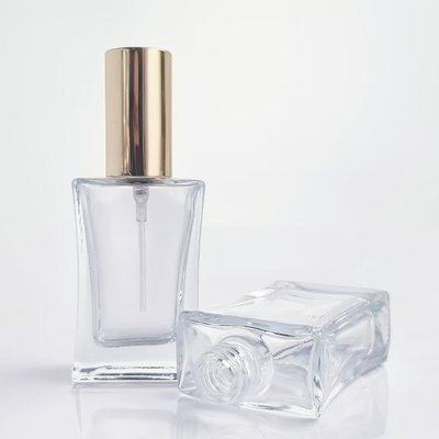Venta al por mayor 20ML 30ML y 50ML Botella de perfume de vidrio cuadrado Embalaje vacío