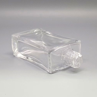 Botella de vidrio personalizada de 20 ml, 30 ml y 50 ml con pulverizador de aluminio y tapa superior