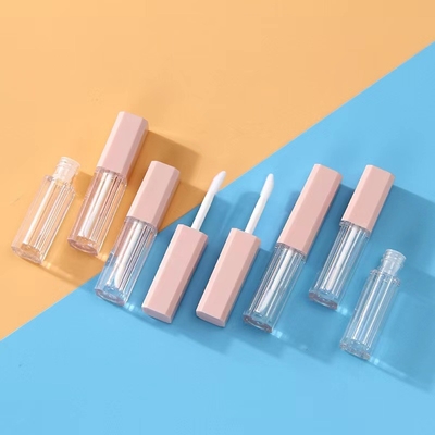 Por mayor 1.2 ml tubo de labios de plástico brillante acepta colores personalizados