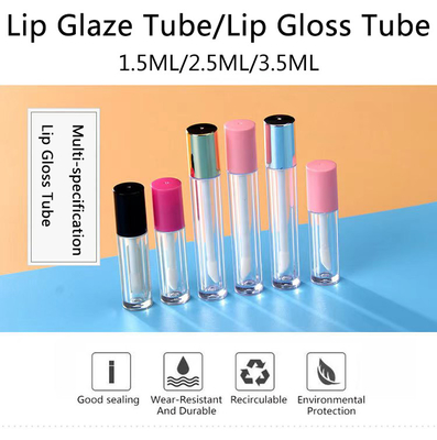 Tubo de lápiz labial personalizado de 1,5 ml, 2,5 ml y 3,5 ml con material plástico