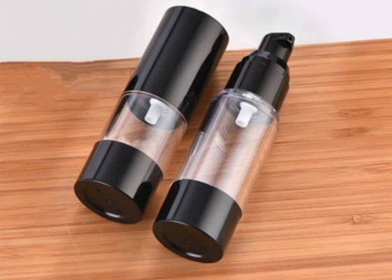Botella airless de plástico de forma regular de 15 ml Aplicación en envases cosméticos