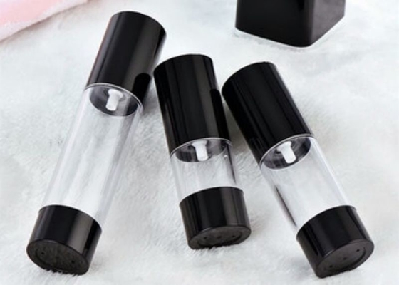 Botella airless de plástico de forma regular de 15 ml Aplicación en envases cosméticos