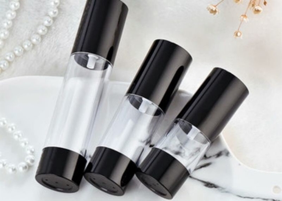 Botella airless de plástico de forma regular de 15 ml Aplicación en envases cosméticos