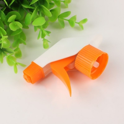Círculo naranja 28/410 28/415 Pulverizador de disparo de plástico utilizado para limpiar botellas