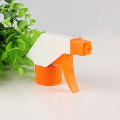 Círculo naranja 28/410 28/415 Pulverizador de disparo de plástico utilizado para limpiar botellas